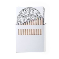 Set Personnalisé de Mandala avec Crayons et Motifs Relaxants - Boltex Matières : carton