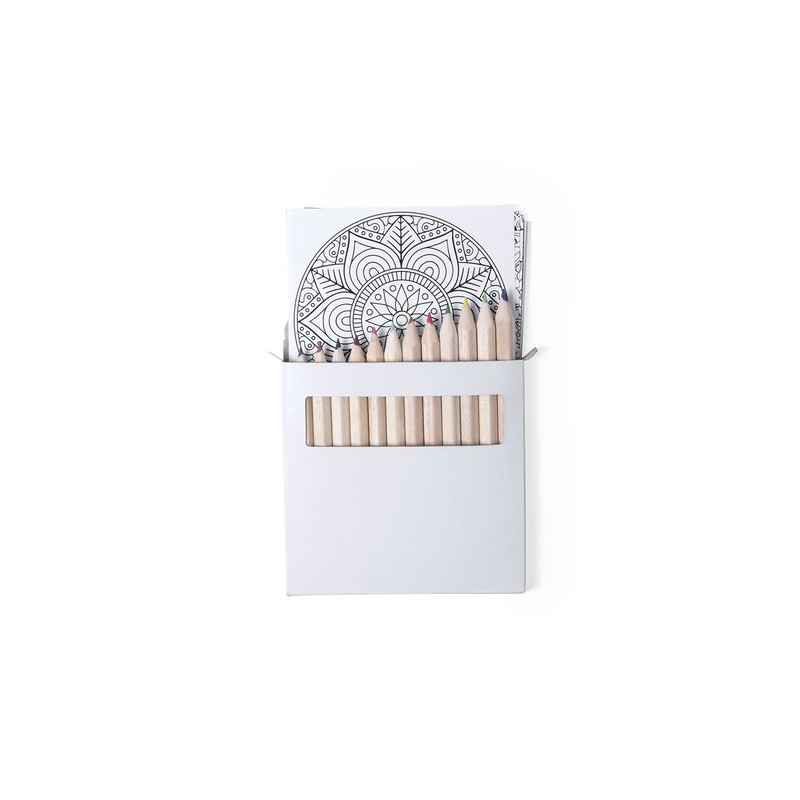 Set Personnalisé de Mandala avec Crayons et Motifs Relaxants - Boltex Matières : carton