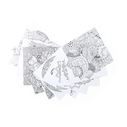 Set Personnalisé de Mandala avec Crayons et Motifs Relaxants - Boltex Matières : carton cadeau entreprise pas cher