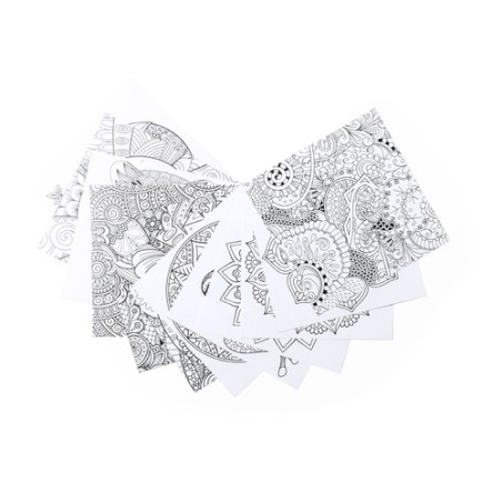 Set Personnalisé de Mandala avec Crayons et Motifs Relaxants - Boltex Matières : carton cadeau entreprise pas cher