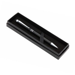 Stylet bille personnalisé  - Salend Matières : aluminium Couleurs : noir objet promotionnel éco-responsable