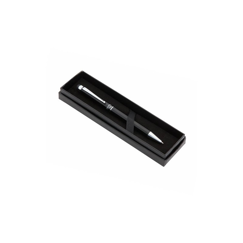 Stylet bille personnalisé  - Salend Matières : aluminium Couleurs : noir objet promotionnel éco-responsable
