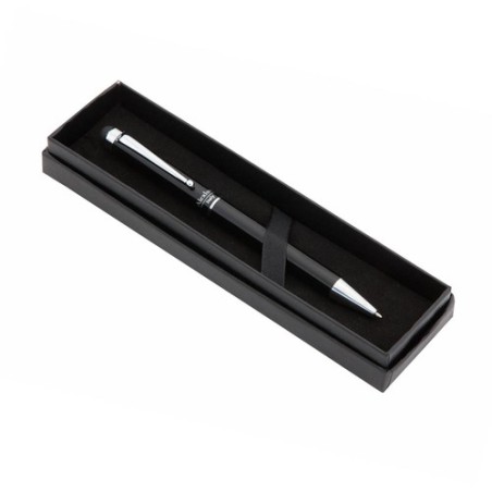Stylet bille personnalisé  - Salend Matières : aluminium Couleurs : noir objet promotionnel éco-responsable