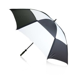 Parapluie durable et publicitaire de golf Budyx Matières : pongée Couleurs : blanc