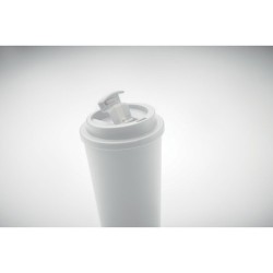 Gobelet double paroi isotherme personnalisable 475 ml - TUESDAY Matières : polypropylène (PP) Couleurs : blanc goodies personnal