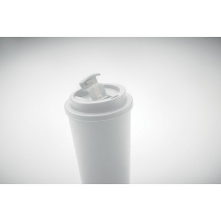 Gobelet double paroi isotherme personnalisable 475 ml - TUESDAY Matières : polypropylène (PP) Couleurs : blanc goodies personnal
