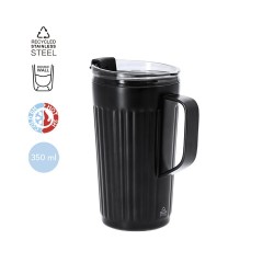 Tasse thermique pas cher personnalisée Korpla Couleurs : argenté Matières : acier inoxydable recyclé 2
