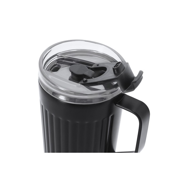 Tasse thermique pas cher personnalisée Korpla Couleurs : argenté Matières : acier inoxydable recyclé goodies personnalisé en sto