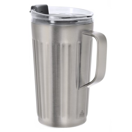 Tasse thermique pas cher personnalisée Korpla Couleurs : blanc Matières : acier inoxydable recyclé accessoire événementiel uniqu