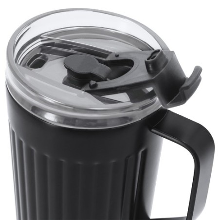 Tasse thermique pas cher personnalisée Korpla Couleurs : blanc Matières : acier inoxydable recyclé marquage couleur éclatante