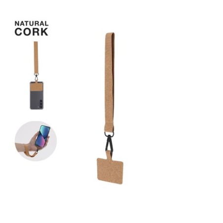 Bracelet personnalisé support pas cher Naomix Matières : liège Couleurs : naturel personnalisable avec votre logo