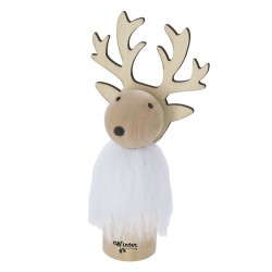 Ornement de Noël personnalisé pas cher Guardens Matières : bois Couleurs : naturel cadeau entreprise pas cher