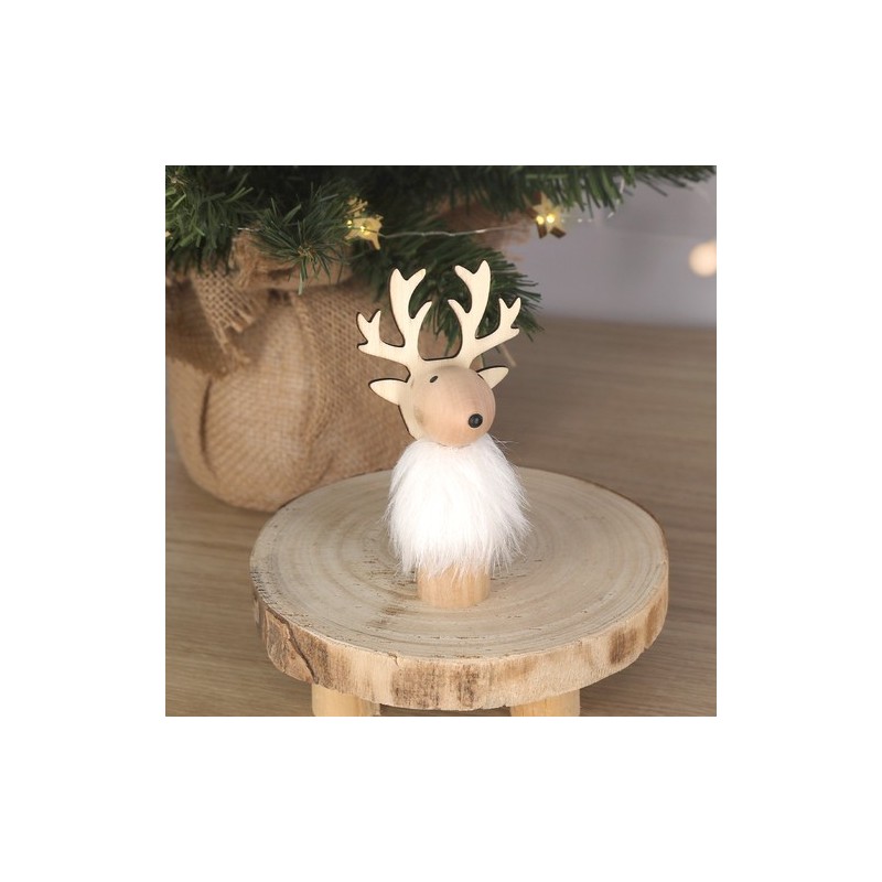 Ornement de Noël personnalisé pas cher Guardens Matières : bois Couleurs : naturel goodies publicitaire événementiel