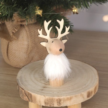 Ornement de Noël personnalisé pas cher Guardens Matières : bois Couleurs : naturel goodies publicitaire événementiel