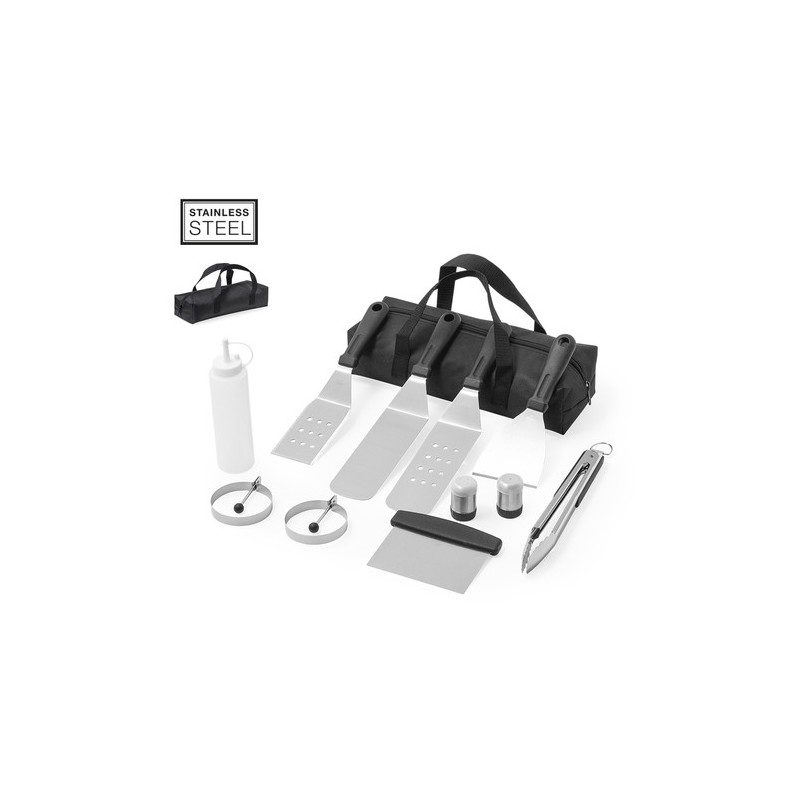 Set de Barbecue Personnalisé en Acier Inox - Raiken Matières : acier inoxydable