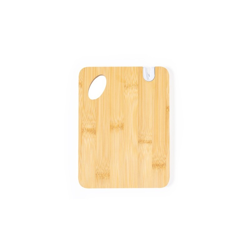 Planche à Découper Personnalisée Éco-responsable avec Aiguiseur Polter - Ustensiles de Cuisine Matières : bambou personnalisable