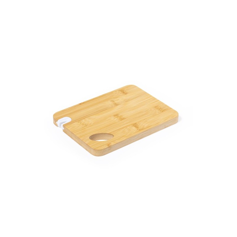 Planche à Découper Personnalisée Éco-responsable avec Aiguiseur Polter - Ustensiles de Cuisine Matières : bambou cadeau entrepri