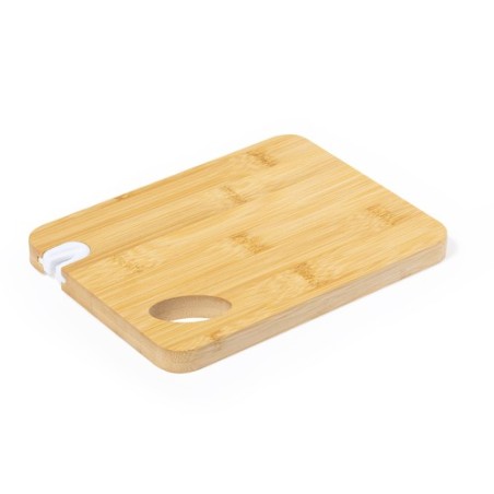 Planche à Découper Personnalisée Éco-responsable avec Aiguiseur Polter - Ustensiles de Cuisine Matières : bambou cadeau entrepri