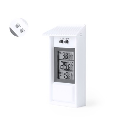 Thermomètre Pratique et Élégant Personnalisé pas cher - Dreax Couleurs : blanc personnalisable avec votre logo