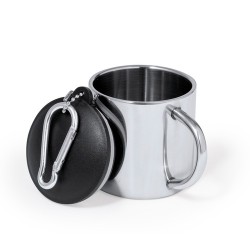 Tasse Éco-responsable Personnalisée - Melbour Matières : acier inoxydable Couleurs : argenté