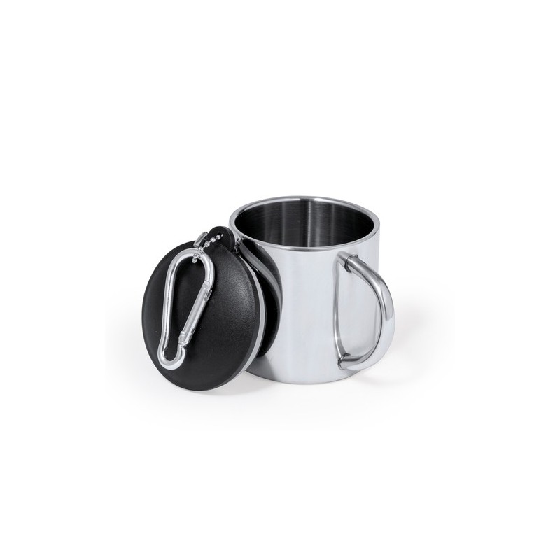 Tasse Éco-responsable Personnalisée - Melbour Matières : acier inoxydable Couleurs : argenté