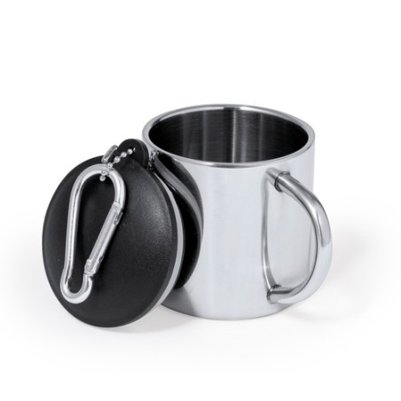 Tasse Éco-responsable Personnalisée - Melbour Matières : acier inoxydable Couleurs : argenté