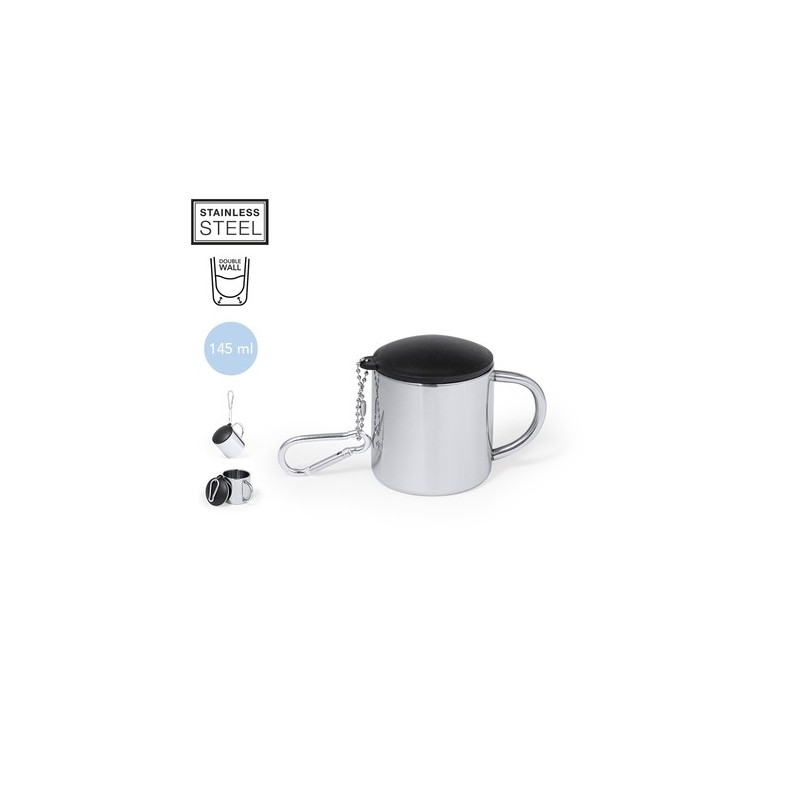 Tasse Éco-responsable Personnalisée - Melbour Matières : acier inoxydable Couleurs : argenté personnalisable avec votre logo