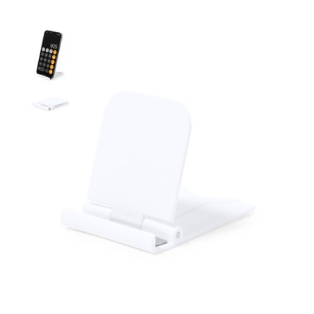 Support Pliable Économique Personnalisé pour Smartphone et Tablette - Linkil Couleurs : blanc personnalisable avec votre logo