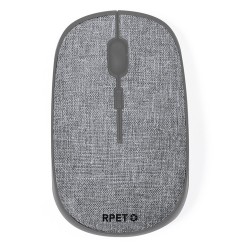Souris Éco-responsable Personnalisée Haute Technologie - Elington pas cher Couleurs : gris Matières : polyester recyclé