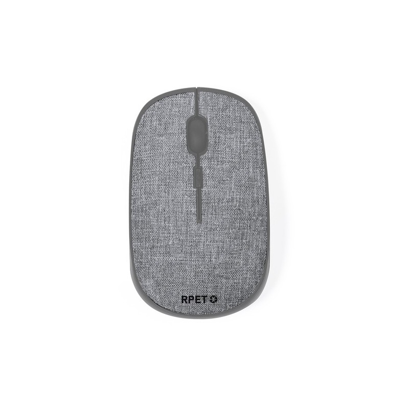 Souris Éco-responsable Personnalisée Haute Technologie - Elington pas cher Couleurs : gris Matières : polyester recyclé