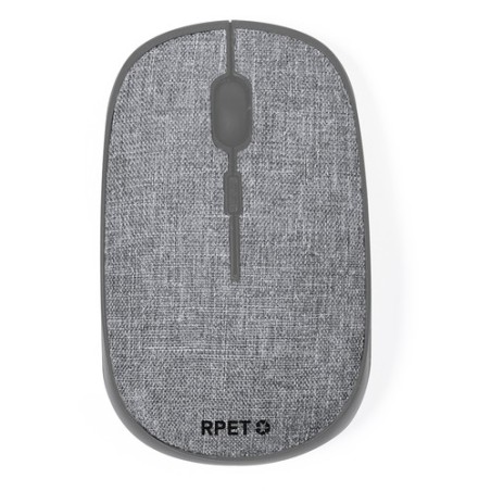 Souris Éco-responsable Personnalisée Haute Technologie - Elington pas cher Couleurs : gris Matières : polyester recyclé