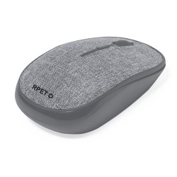 Souris Éco-responsable Personnalisée Haute Technologie - Elington pas cher Couleurs : gris Matières : polyester recyclé goodies 