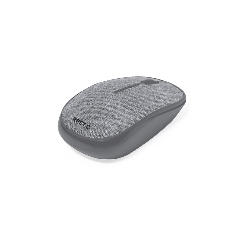 Souris Éco-responsable Personnalisée Haute Technologie - Elington pas cher Couleurs : gris Matières : polyester recyclé goodies 