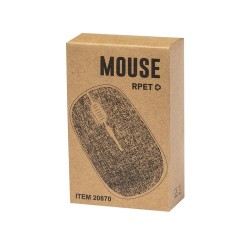 Souris Éco-responsable Personnalisée Haute Technologie - Elington pas cher Couleurs : gris Matières : polyester recyclé marquage