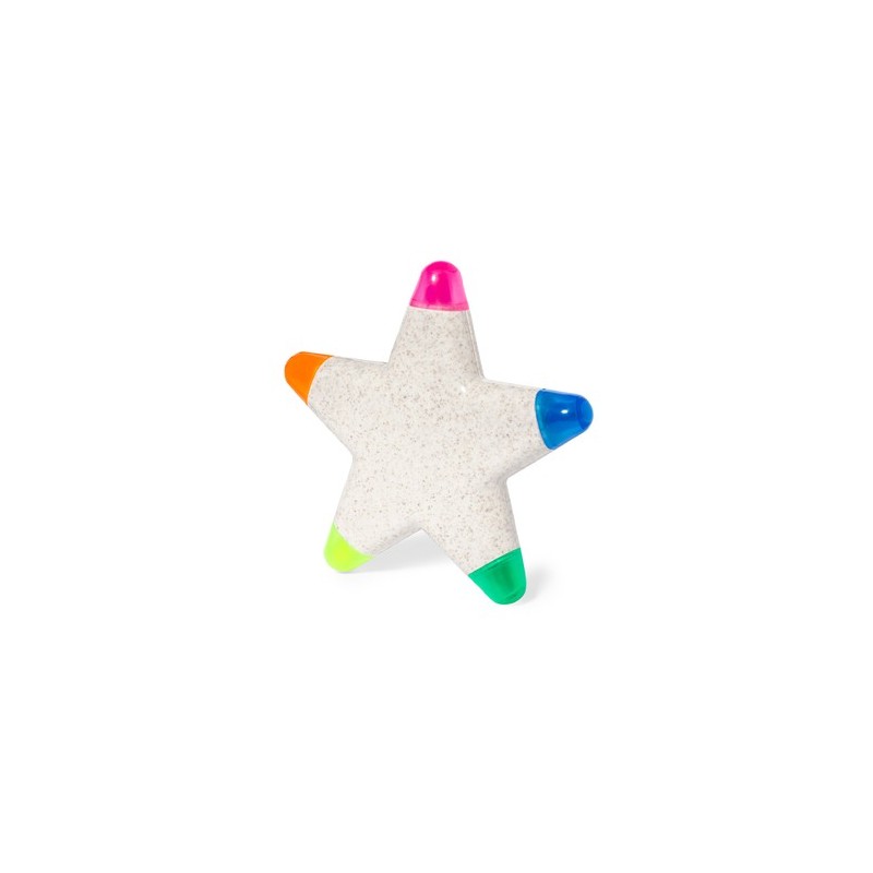 Surligneurs Éco-responsables Personnalisés - 5 Couleurs Pentar Matières : polypropylène (PP) Couleurs : naturel cadeau entrepris