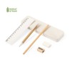 Kit Écolier Pratique et Éco-responsable Personnalisé Elyndor pas cher Matières : ABS Couleurs : naturel personnalisable avec vot