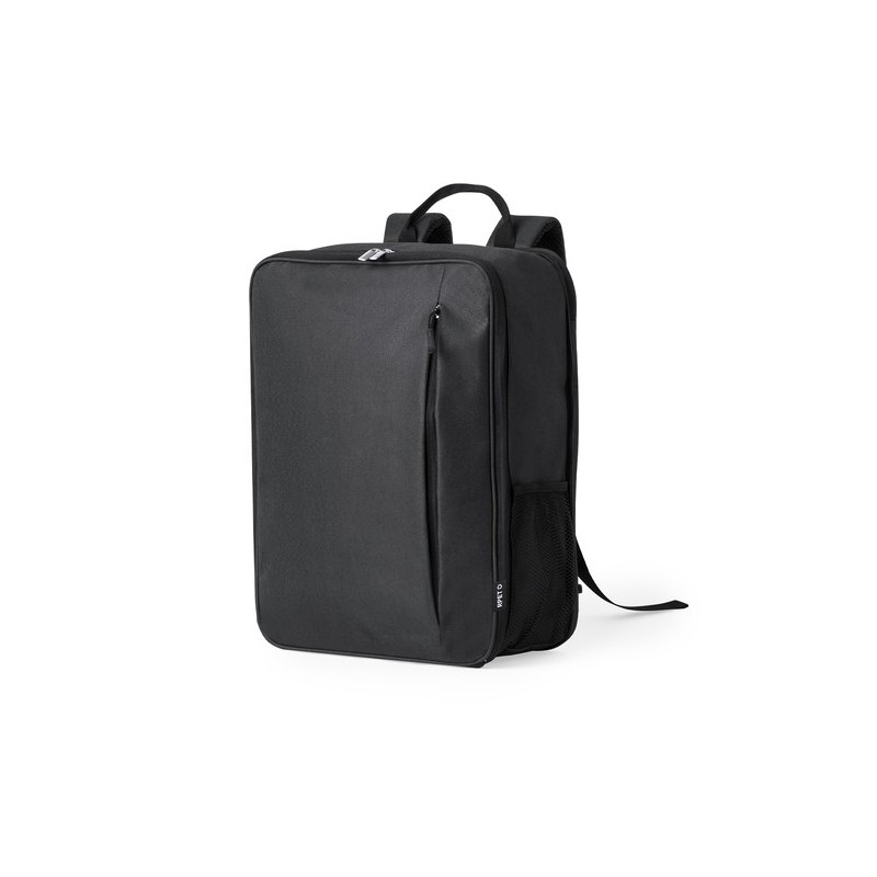 Sac à Dos Durable Personnalisé et Extensible Weiter à prix réduit Matières : PET recyclé Couleurs : noir goodies publicitaire év
