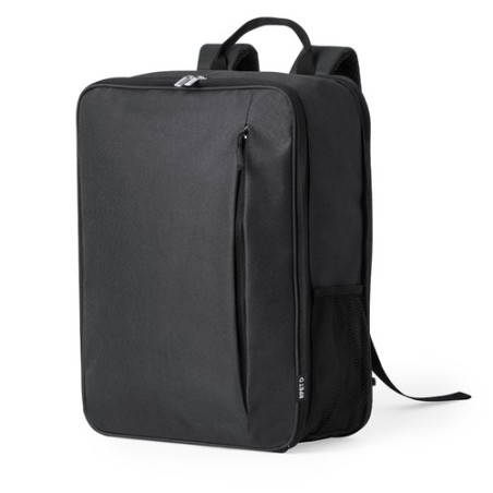 Sac à Dos Durable Personnalisé et Extensible Weiter à prix réduit Matières : PET recyclé Couleurs : noir goodies publicitaire év