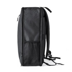 Sac à Dos Durable Personnalisé et Extensible Weiter à prix réduit Matières : PET recyclé Couleurs : noir objet promotionnel éco-