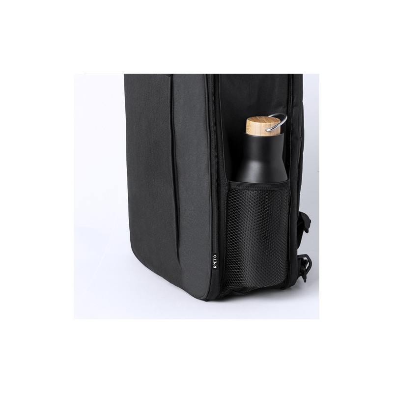 Sac à Dos Durable Personnalisé et Extensible Weiter à prix réduit Matières : PET recyclé Couleurs : noir cadeau collaborateur pr
