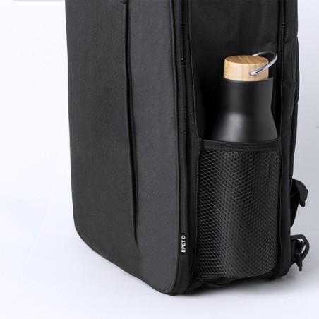 Sac à Dos Durable Personnalisé et Extensible Weiter à prix réduit Matières : PET recyclé Couleurs : noir cadeau collaborateur pr