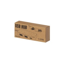HUB USB Éco-responsable Personnalisé Informatique pas cher - Nagent Matières : ABS Couleurs : blanc objet promotionnel éco-respo