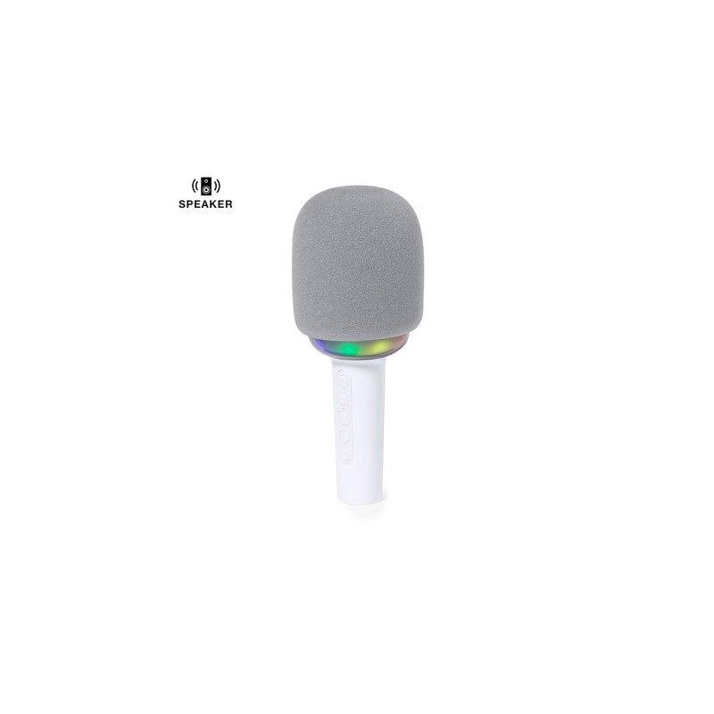 Microphone Bluetooth Audio Personnalisé avec Haut-Parleurs Sinfonyx pas cher Couleurs : blanc personnalisable avec votre logo