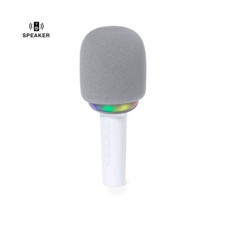 Microphone Bluetooth Audio Personnalisé avec Haut-Parleurs Sinfonyx pas cher Couleurs : blanc personnalisable avec votre logo