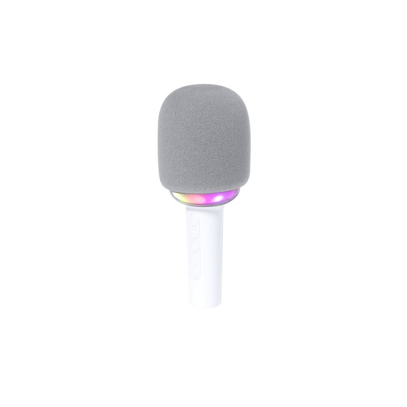 Microphone Bluetooth Audio Personnalisé avec Haut-Parleurs Sinfonyx pas cher Couleurs : blanc goodies publicitaire événementiel