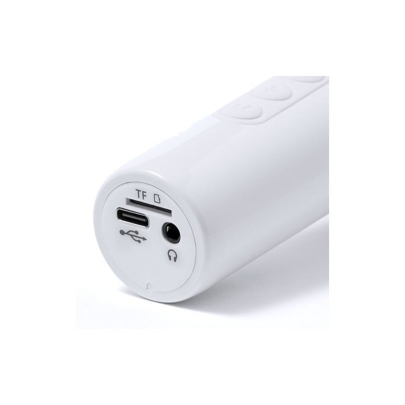 Microphone Bluetooth Audio Personnalisé avec Haut-Parleurs Sinfonyx pas cher Couleurs : blanc impression haute définition