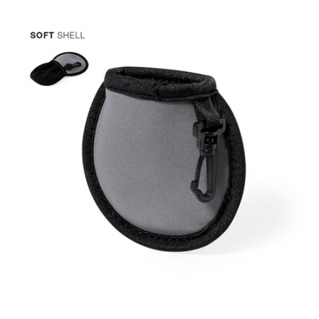 Étui nettoyant  pour balle de golf indispensable - Hese Matières : softshell Couleurs : noir marquage laser ultra précis