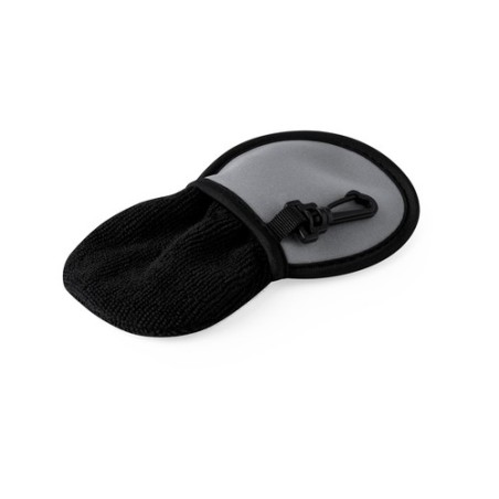 Étui nettoyant  pour balle de golf indispensable - Hese Matières : softshell Couleurs : noir marquage couleur éclatante