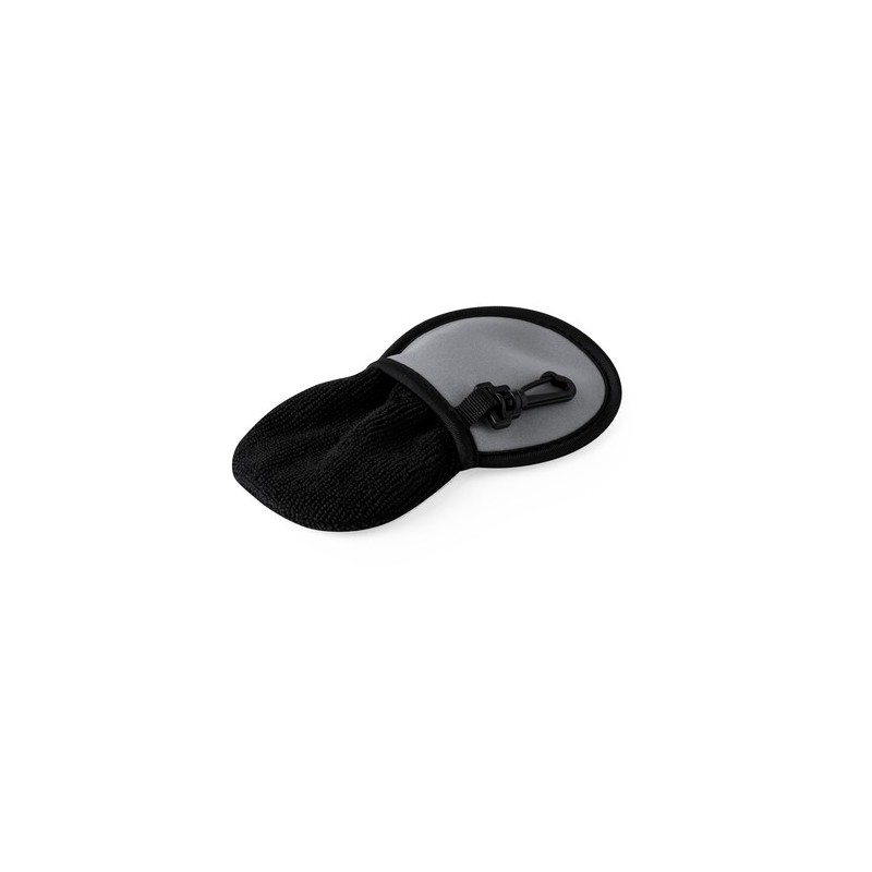 Étui nettoyant  pour balle de golf indispensable - Hese Matières : softshell Couleurs : gris goodies personnalisé en stock