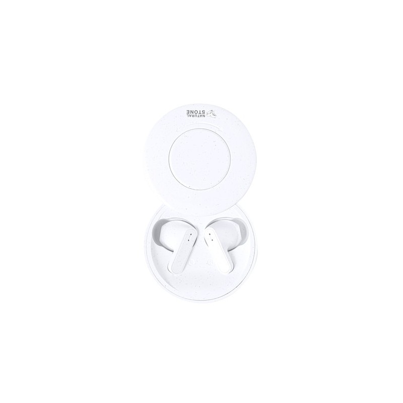 Écouteurs Audio Bluetooth 5.3 Éco-responsables et Personnalisés Bekery pas cher Matières : ABS Couleurs : blanc